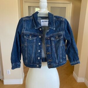 Old Navy Kids Blue Denim Snap Up Jean Jacket